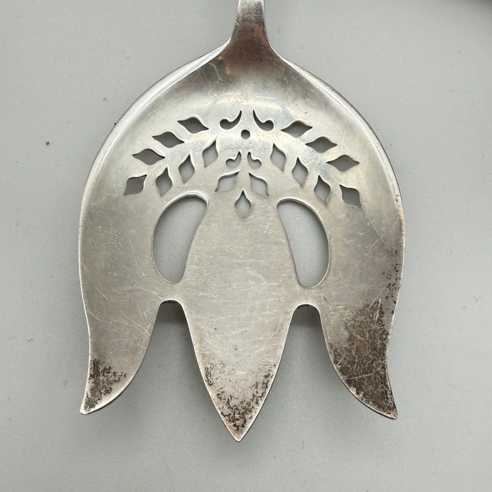 Antique 1900 Apollo Alvin Majestic Sterling Silver Pierced Tomato Server 70g - Picture 4 of 9
